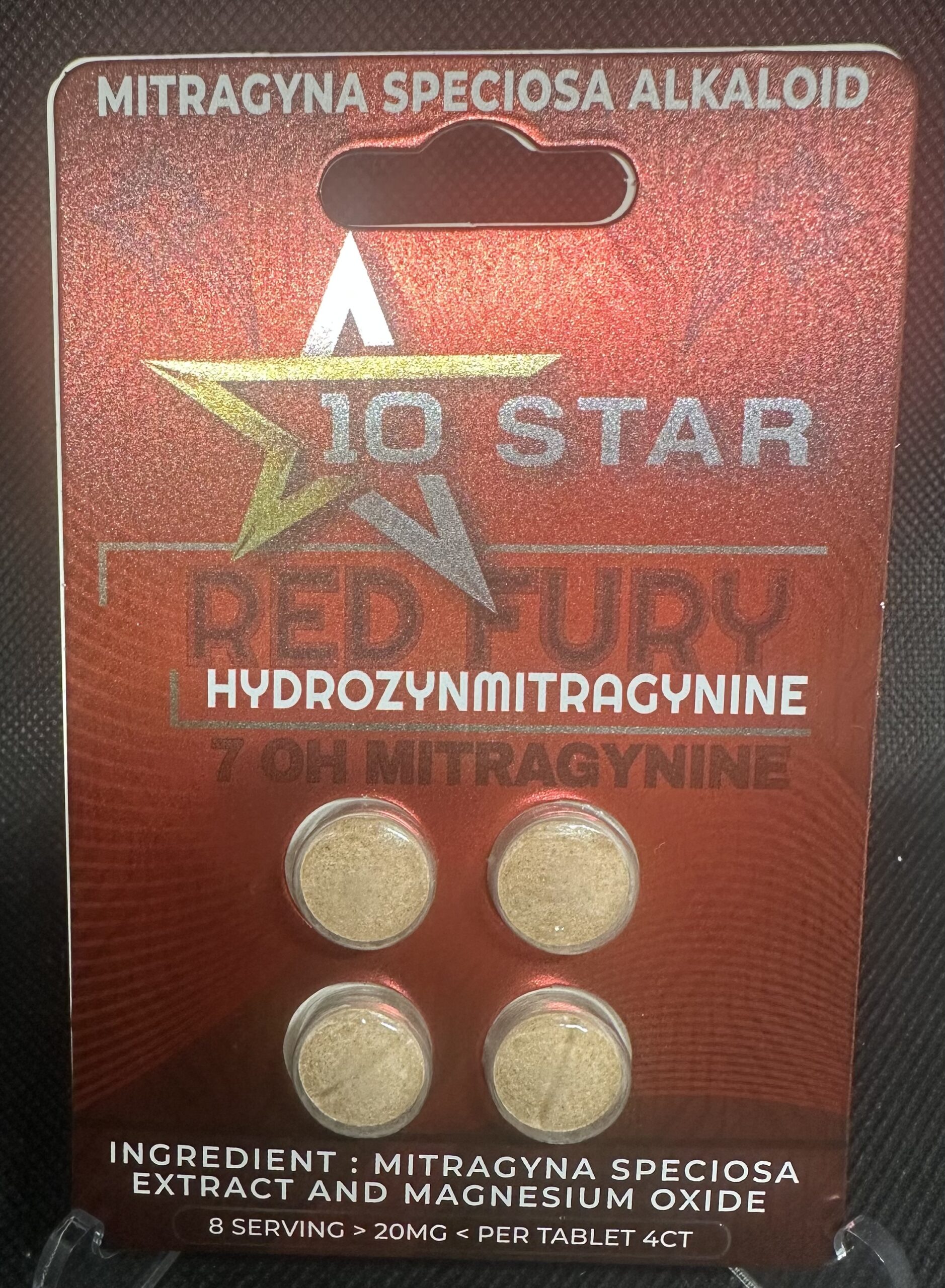 10 Star Red Fury 4 Tablets